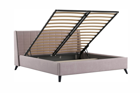 Кровать двойная Мелисса 180 ((Тори 45 велюр (ява). Тори 45 велюр (ява))) (кровать/дно/механизм/основ