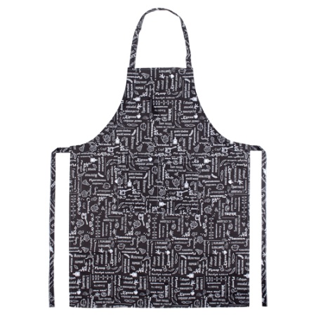 Фартук Правила кухни с карманом 70*90 и регулируемой бретелью Горький шоколад ПК