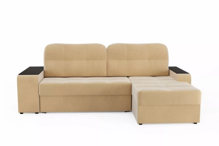 Диван-кровать угловой Дубай 2т 1пф(1пф-2т) СК (Луна 05 беж)