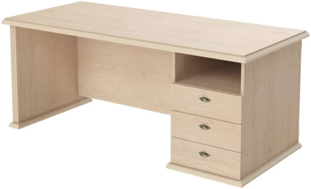 Кабинет Raut Стол руководителя однотумбовый  (правый) RDT 188R Бук тиара 1800*800*750