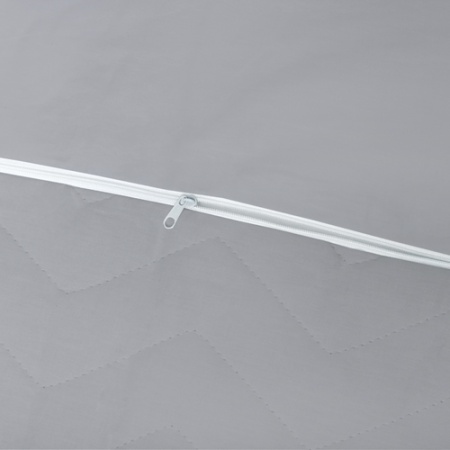 Пододеяльник "Цвет Эмоций" стеганый на молнии Зима-Лето 146х210, поплин, 100% хлопок (Грей ВБ)