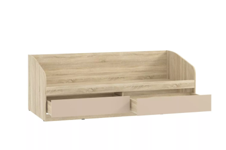 НМ 041.50-01 Кровать ("Акварель", Капучино, Дуб Сонома)