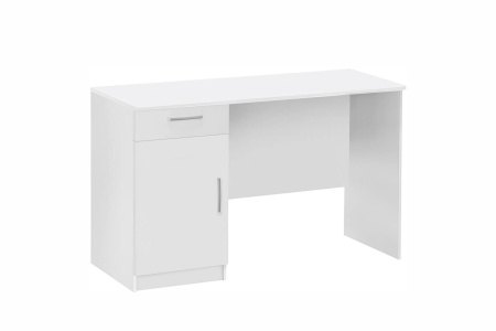 10.01 Стол компьютерный  1200х750х600(белый, белый, Лотос 128)