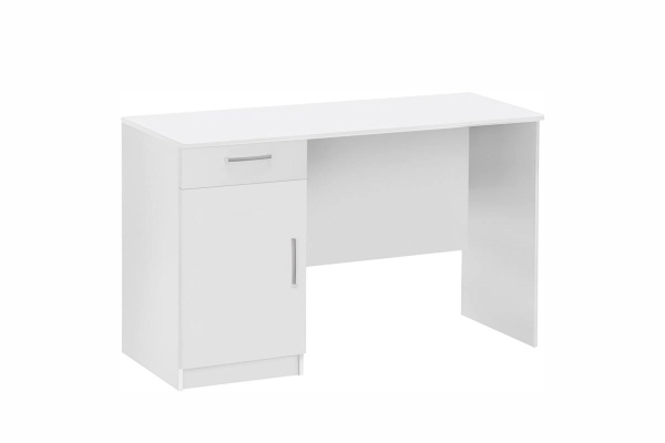10.01 Стол компьютерный  1200х750х600(белый, белый, Лотос 128)