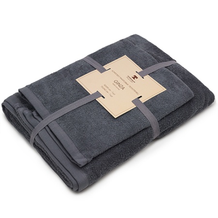 Махровое полотенце GINZA 50х90, 100% хлопок, 450 гр/кв.м (Серый 10131010/191222/3546453, Узбекистан
