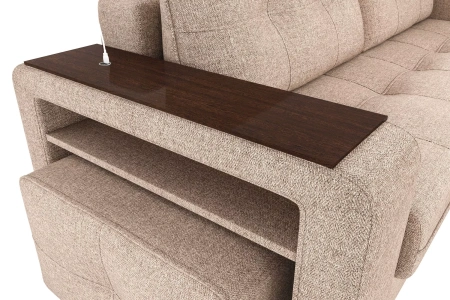 Диван-кровать угловой "SMART" Б3-1Пф-2Т-Б4 СК (Sherlock 932)