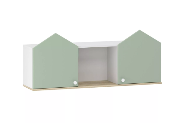 НМ 041.46 Полка (Банни, Макарун, Белый, Дуб Сонома)