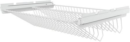 Обувница выдвижная двухъярусная (по 4  шт) (Белый)