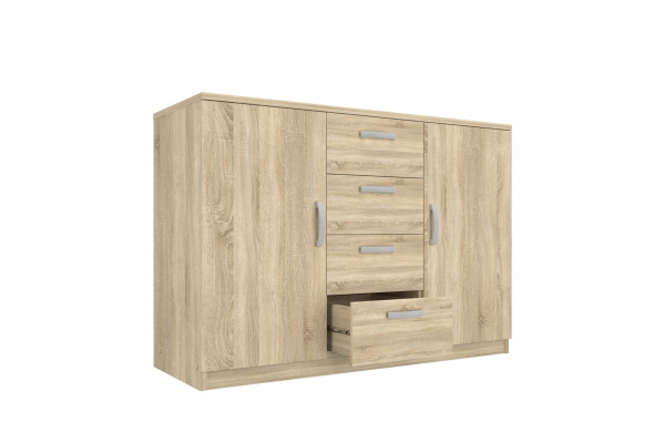 2.08 Комод 1208х860х447(дуб сонома, Дуб сонома, Лотос 128)