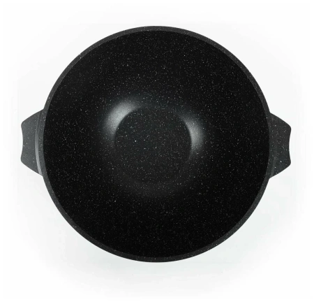 Казан для плова 10л АП Гранит black алюминиевая крышка арт.510802