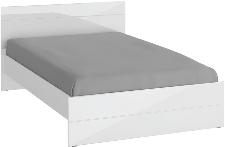 GLOSS кровать 1400*2000 Белый/Белый глянец