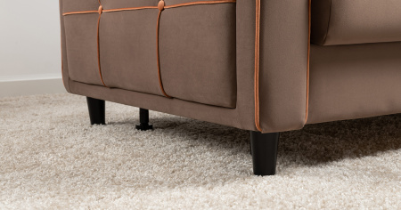 Диван - кровать Черри Н (ТД 286 IRIDA 05 (шоколадно-коричневый), Эвита терра (терракотовый))