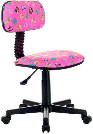 Кресло детское Бюрократ CH-201 NX Ткань розовая сланцы FlipFlop_P 518*125*615