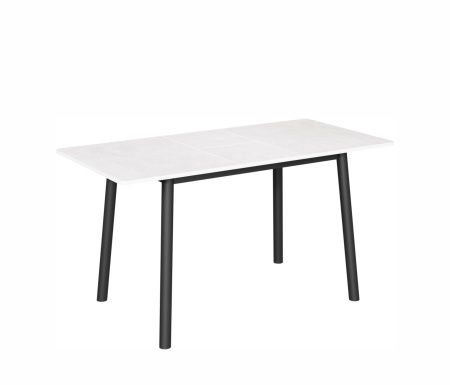 Стол Портофино-мини 65*95 (+32) №15R (царга Черный/лам.Белый цемент)