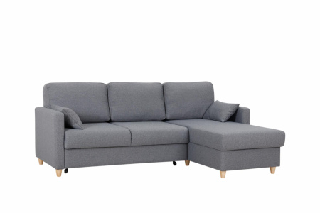 Диван - кровать угловой Дилан (Арт. ТД 423 Сага дарк грей (темно-серый))