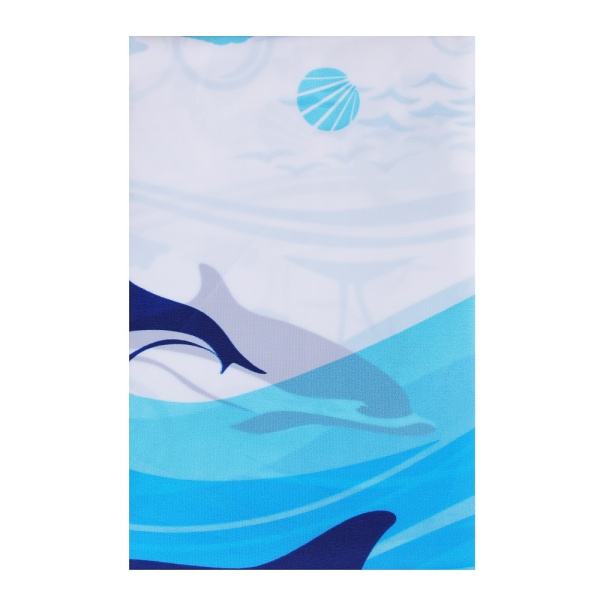 VETTA Шторка для ванной, ткань полиэстер с утяжелит, 180х180см, "Дельфины" 461-428