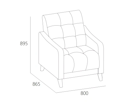 Кресло "Римини" 1 СК (Sherlock 932)