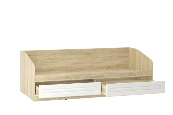 НМ 041.50 Кровать ("Оливия", Белое дерево,Дуб Сонома, )