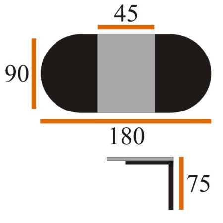 Стол СИЕНА МАКСИ 90*135/180 мрамор  чер/мат, чер ВС/515