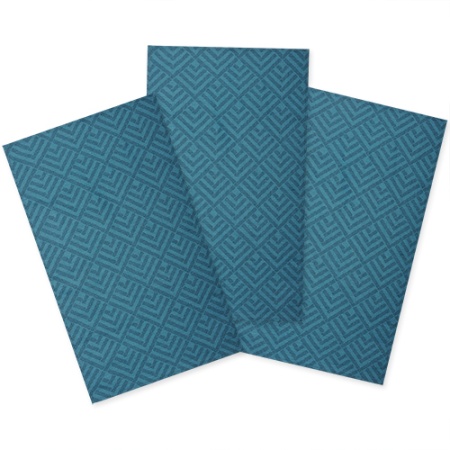 Набор декоративных полотенце 35х60 Радушная хозяйка   (3 шт) Ромбы синий