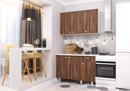 Кухня "POINT 120" (тьеполо) (корпус белый + фасад тьеполо)