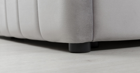 Милана 180 Кровать двойная НР (Tenerife silver (светло-серый) (комплект без подъемного механизма)