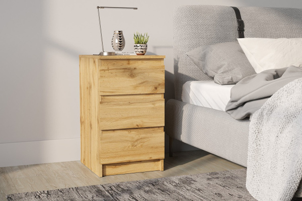 STERN тумба прикроватная Т-9(3Я) Дуб Вотан