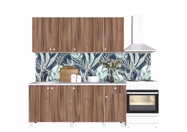 Кухня "POINT 180" (тьеполо) (корпус белый + фасад тьеполо)