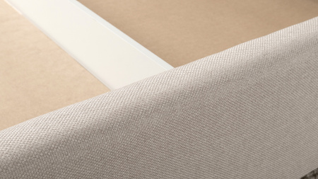 Миа 160 Кровать двойная НР (Bravo white (светло-бежевый), Лайт 10)  (комплект без подъемного механи)