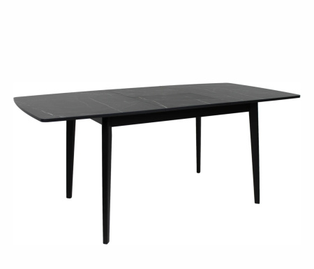 Стол СИЕНА МАКСИ 90*135/180 мрамор  чер/мат, чер ВС/515