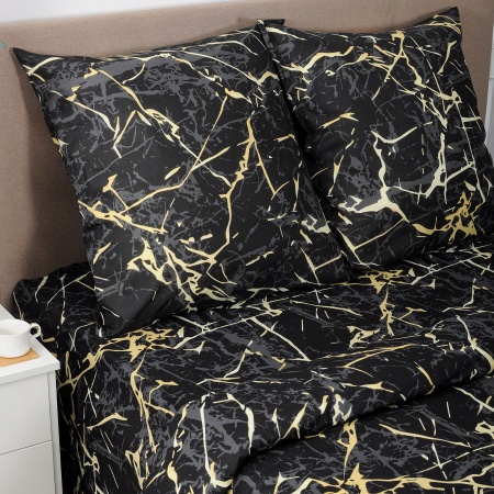 Комплект постельного белья 2 спальный "Традиция" БЯЗЬ, 100%-хлопок (_Мрамор)