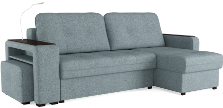 Диван-кровать угловой "SMART" Б3-1Пф-2Т-Б4 СК (Sherlock 975)