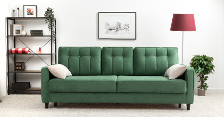 Диван - кровать Арно (Арт. ТД 566 Лаки 20 (хвойный зеленый), Лаки 20 (хвойный зеленый), Vertical 91