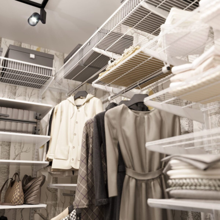 Система хранения для просторной гардеробной