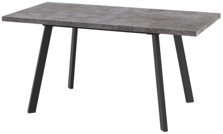 Стол BORG-120, раздвижной 80*120(160), Дымчатая керамика /Черный (1 упак)