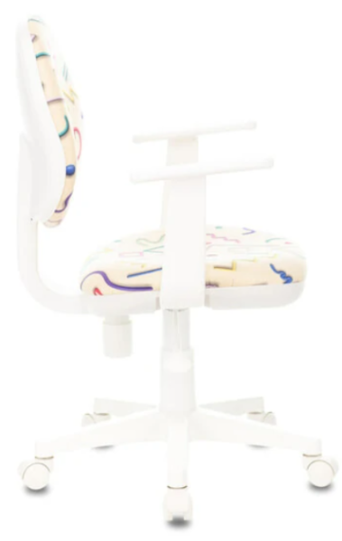 Кресло компьютерное детское Бюрократ CH-W356AXSN/STICK-BG ткань песочная с рисунком Sticks 02 590*58