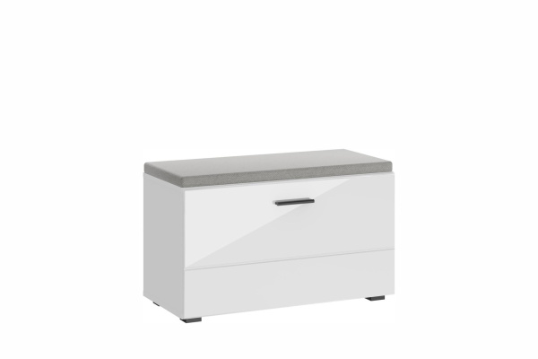 GLOSS тумба для обуви Белый/Белый глянец