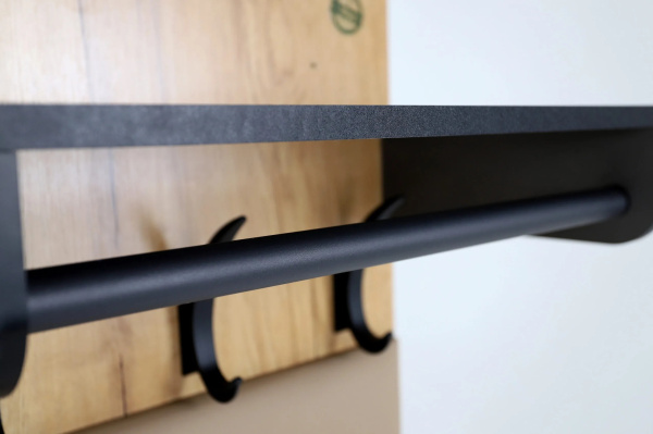 "ОЛЬГА-ЛОФТ 6.1" Вешало настенное без зеркала (Дуб Крафт Золотой / Темно Серый)