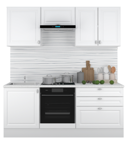 Кухня "ЕВА" (Белый софт) 2м