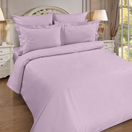 Простыня на резинке "Цвет Эмоций" 160х200х20, поплин, 100% хлопок (Лаванда ВБ)