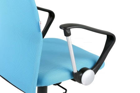Офисное кресло Leo B chrome Leo B РС900 хром Ткань сетка голубая 650.00х270.00х850.00