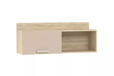 НМ 011.38 М1 Полка ("Акварель", Капучино, Дуб Сонома)