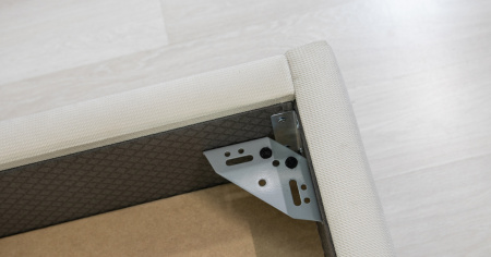 Кровать двойная Мелисса 160 ((Тори 56 Велюр (светло-бежевый), Тори 56 велюр (светло-бежевый))) (кров