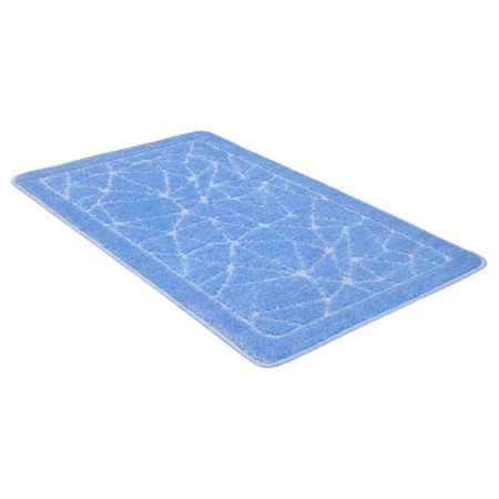 Коврик д/в SHAHINTEX РР 50х80 002 голубой 11