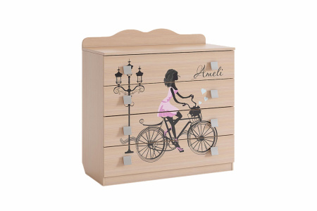 Комод "Амели" (дуб млечный)