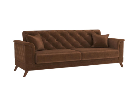 Диван - кровать "Амарант" (велюр тенерифе шоколад)