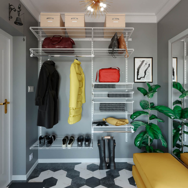  Практичная гардеробная в прихожую