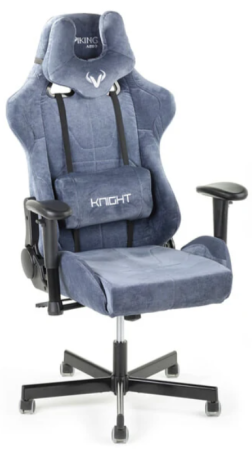 Игровое кресло Zombie Viking Knight Ткань LT-27 темно-синяя 670*380*875