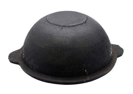 Казан чугунный 16 л плоское дно с крышкой д52см