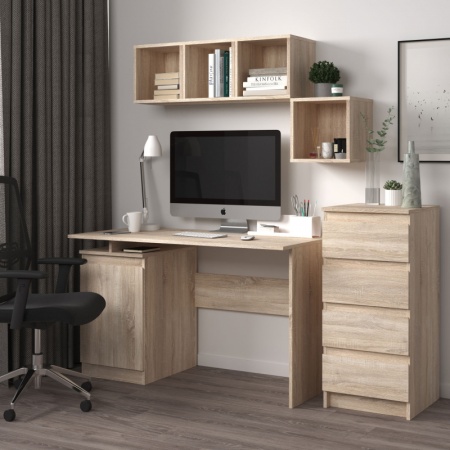 STERN стол письменный Т-5(16 мм) Дуб Сонома